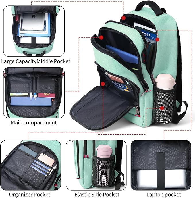 Travel Laptop Backpack, Anti Theft Backpack - Image 3