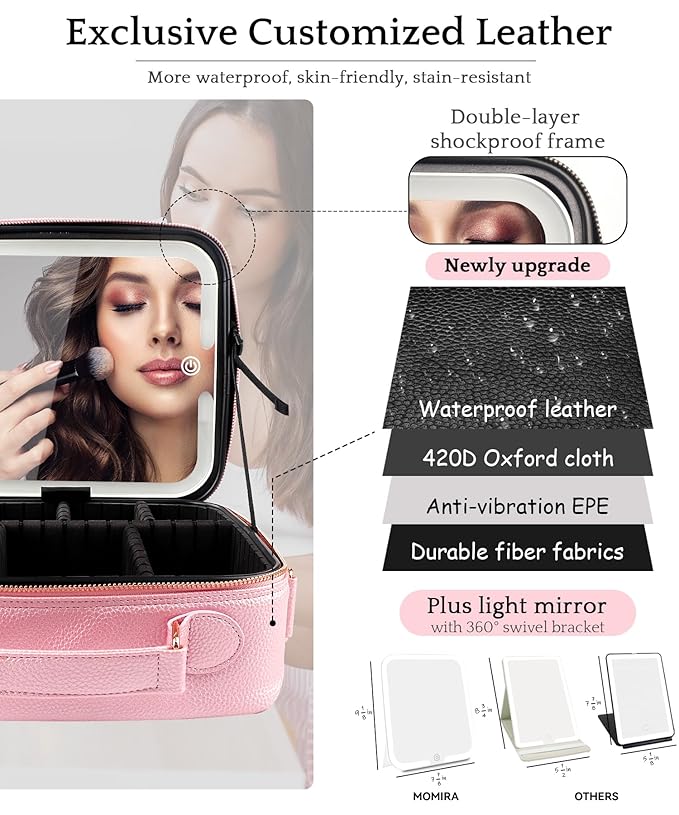 MOMIRA Travel Makeup Bag Cosmetic Bag - Image 2