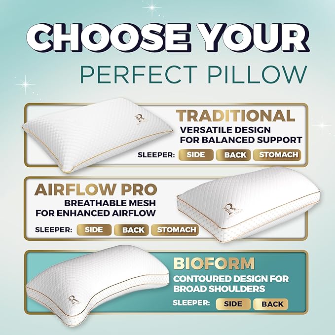 Royal Therapy King Memory Foam Pillow, Adjustable Shredded Odor-Free Pillow - Image 7