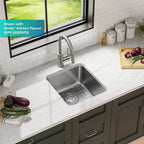 KRAUS Dex 17-inch Undermount 16 Gauge Stainless Steel Single Bowl Kitchen Sink - Image 2