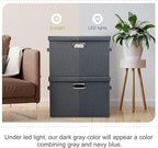 Large 17" 36 Quart Collapsible Stackable Storage Bins - Image 7