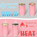 20 oz Tumbler with lid Double Wall Vacuum Insulated Tumblers Stainless Steel - Image 4