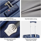 Hanke Luggage Sets 3 piece Carry On Luggage - Image 7