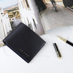 VISOUL Leather Mens Bifold RFID Blocking Wallet - Image 6