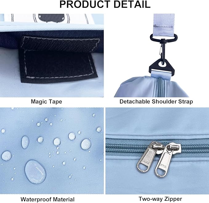 Travel Duffle Bag, Waterproof Sport Tote Gym Bag - Image 5