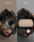 tomtoc Electronics Organizer Travel Case, Water Resistant Travel Bag Cable - Image 4
