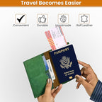 LEATHER VILLAGE Leather Passport Holder Cover – Travel Wallet - Image 4
