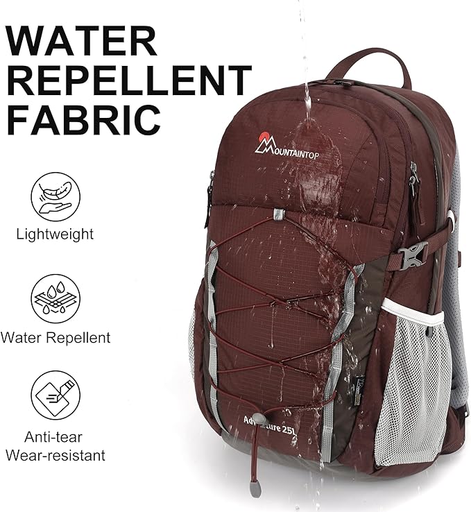 MOUNTAINTOP 25L/40L Hiking Backpack, Lightweight Travel Backpack - Image 4