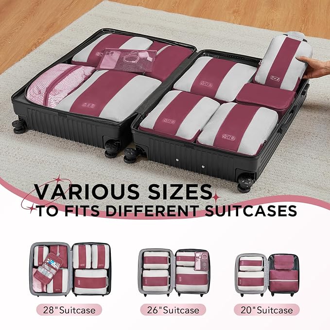 10 Set Compression Packing Cubes - Image 7