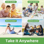 ZAZE Extra Large Picnic Outdoor Blanket, Camping Grass Lawn Park Accessories - Image 6