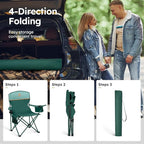 ALPHA CAMP Camping Chair 2 Pack Portable Chair - Image 7