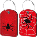 Spider on Spider Web Luggage Tag by iapodiad