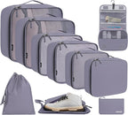 BAGAIL 6 Set/8 Set/10 Set Packing Cubes Various Sizes Packing Organizer by BAGAIL