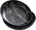 2025 Improved Design Round Marbled Leather Valet Tray Organizer Set of 2 by Aoyinism