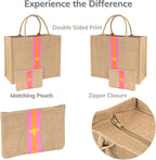 Large Beach Bag Jute Woven Tote - Image 2
