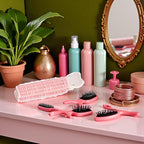 4PCS Pink Hair Rollers with Clip Volumizing Hair Root Clips Bangs Curler DIY Styling Accessories Tool Portable Volume Clip Self Grip Volume Hair Root, Care Styling Tools and Appliances
