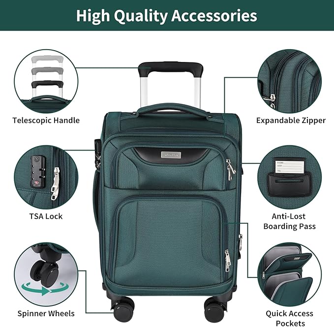 3-Piece Softside Expandable Luggage Set - Image 7