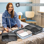 5 Pcs Packing Cubes for Suitcase Large Travel Cubes Carry on Luggage Organizer - Image 4