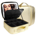MOMIRA Makeup Bag with Mirror and Light Travel Makeup Train Case Cosmetic Bag by MOMIRA