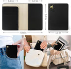 Passport Holder for Travel Essentials, RFID Blocking Passport Cover Case for - Image 2