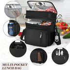 LOKASS Insulated Lunch Box Women & Men Large Adult LunchBag Double-Layer - Image 7