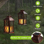 Outdoor Solar Lanterns, Waterproof Hanging Lantern - Image 3