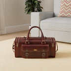 Men’s Gym Sports Overnight Weekender Bag Leather Travel Bags - Image 2
