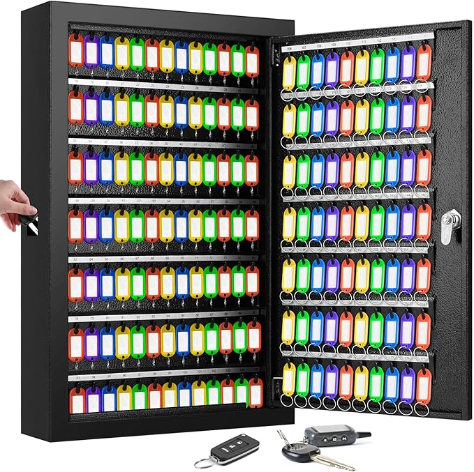 175 Keys Key Lock Box, Anti-Theft Key Cabinet by Oepmoc