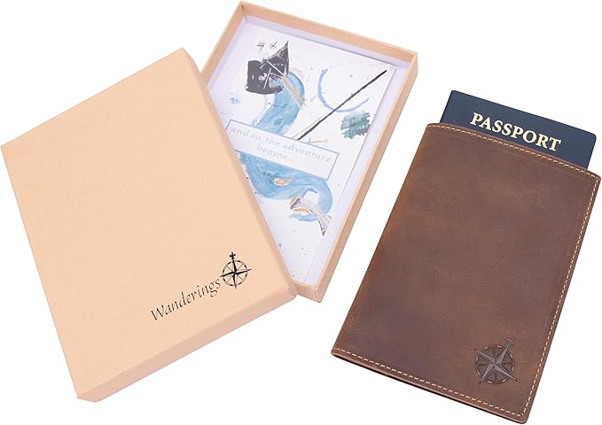 WANDERINGS Leather Travel Wallet - Image 5