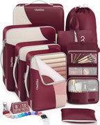 8 Set Packing Cubes for Travel, Gifts for Women Mom, Anti-Tearing Suitcase by OlarHike
