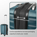22×14×9 Airline Approved Carry On Expandable Luggage - Image 8