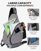 WATERFLY Large Crossbody Sling Bag: Over Shoulder Backpack Daypack Casual Cross - Image 3