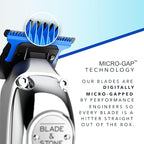 Blade & Stone Professional Hair Trimmer for Men PT301 | Diamond-S Blade | Micro-Gap Tech | 7200 RPM Durable Motor, All-Metal, Cordless Hair Trimmer - The Aviator