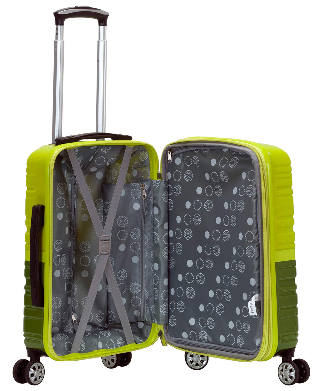 Melbourne Hardside 2 Piece Expandable Spinner Wheel Luggage Set (Two Tone Green / 2 Piece (20"/28"))