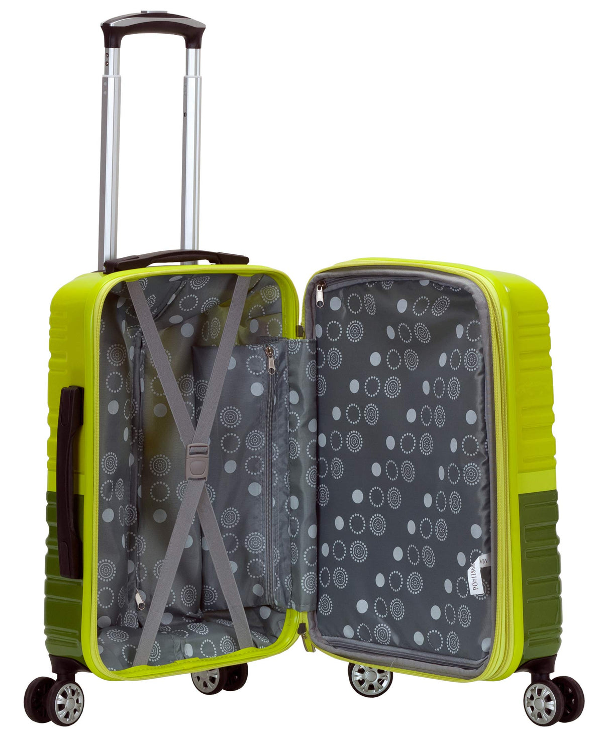 Melbourne Hardside 2 Piece Expandable Spinner Wheel Luggage Set (Two Tone Green / 2 Piece (20"/28"))