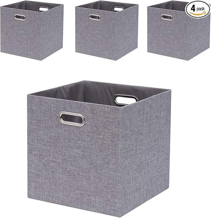 Collapsible Organization Basket Fabric Foldable Box by Fboxac