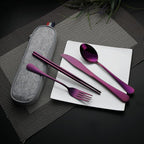 DEVICO Camping Utensils, Portable Travel Utensils - Image 2