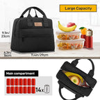 HOMESPON Insulated Lunch Bag for Women Men Lunch Box Cooler Lunch Tote for Work - Image 3