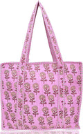 Cotton Quilted Tote Bag for Women – Large Beach & Travel Tote by ThirdEyeExport