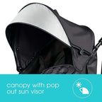 Summer Infant Ingenuity 3Dlite Convenience Stroller, Jet Black–Lightweight - Image 3
