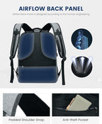 LOVEVOOK 17 inch DarkGrey Travel Laptop Backpack - Image 6
