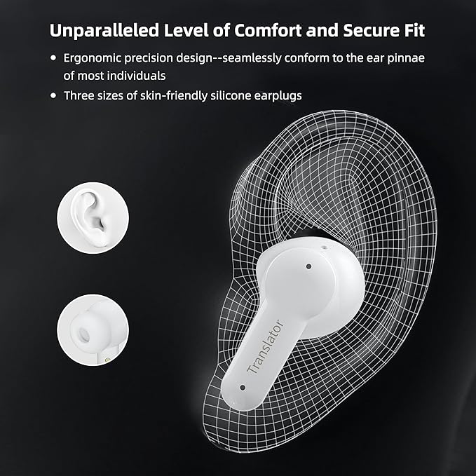 M3 Translator Earbuds Language Translator Device Sliding Design Support 144 - Image 5