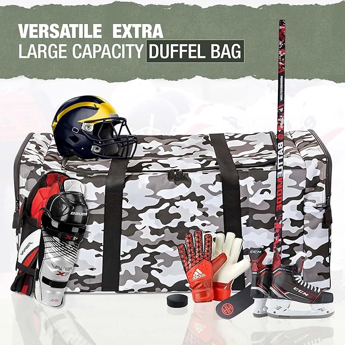 Jetstream Heavy Duty Multi Pocket Durable Sports Gym Equipment Travel Duffel Bag - Image 4