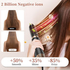 6 in 1 Hair Dryer Brush, Upgrade Detachable Blow Dryer Brush Air Styler Wrap Air Curler, Curly Twist Hot Curling Iron, Negative Ion Blow Dryer Hot Styler, Travel Hair Styling Tool