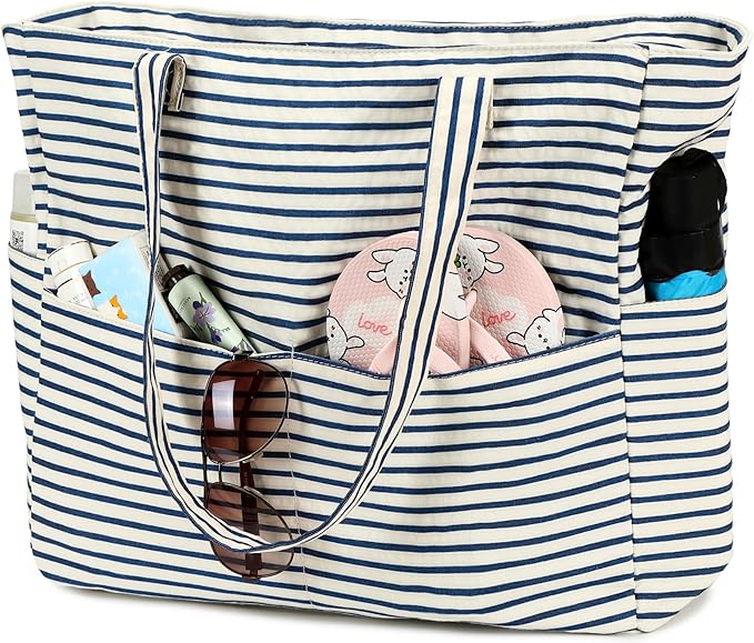 Beach Pool Bags Tote for Women Ladies Large Gym Tote Carry On Bag by BLUBOON