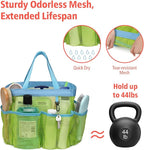 F-color Mesh Shower Caddy Portable, Upgrade Deeper 7 Pockets Shower Bag Basket - Image 3
