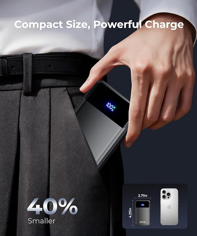 Portable Charger Power Bank - 30000mAh 65W Laptop Travel Essentials Battery - Image 4