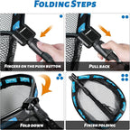 PLUSINNO Floating Fishing Net for Steelhead, Trout Fishing, Rubber Coated - Image 5