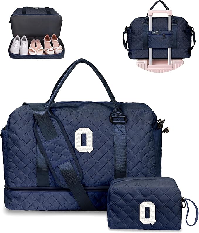 Bags for Women College Gifts-Initial Duffle Bag by Vogewood