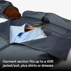 Halfday Convertible 2-in-1 Garment Duffel Weekender Bag 40L | Wrinkle-Free - Image 2